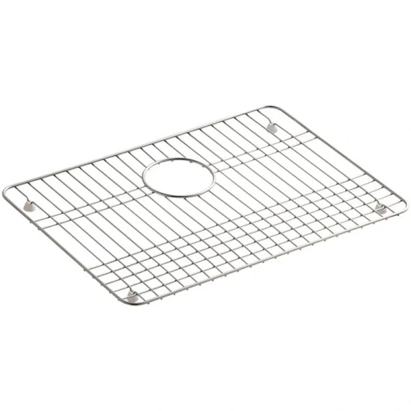 KOHLER Iron/Tones 19-1/2 in. x 14 in. Bottom Sink Bowl Rack in Stainless Steel