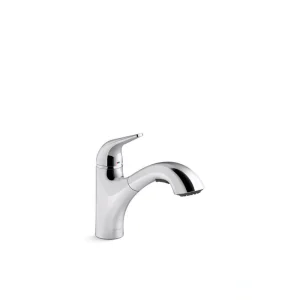 KOHLER Jolt Single Handle Standard Kitchen Faucet in Polished Chrome