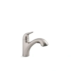 KOHLER Jolt Single Handle Standard Kitchen Faucet in Vibrant Stainless