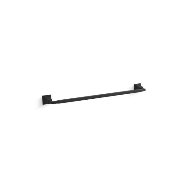 KOHLER Kallan 24 in. Wall Mount Towel Bar in Matte Black