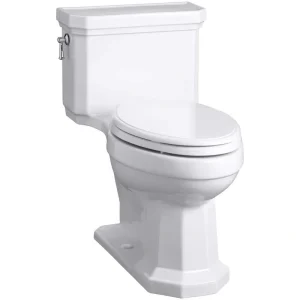 KOHLER Kathryn 12 in. Rough In 1-Piece 1.28 GPF Single Flush Elongated Toilet in White Seat Included