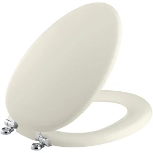 KOHLER Kathryn Elongated Closed Front Toilet Seat in Biscuit