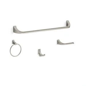 KOHLER Katun 4-Piece Bathroom Hardware Set in Vibrant Brushed Nickel