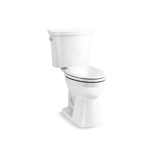 KOHLER Kelston 12 in. Rough In 2-Piece 1.28 GPF Single Flush Elongated Toilet in White Seat Not Included T726940860