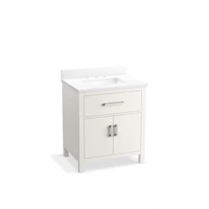 KOHLER Kresla 30.98in. Single Sink Freestanding White Bath Vanity with White Quartz Top Assembled