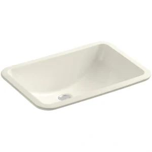 KOHLER Ladena 20-7/8 in. Undermount Bathroom Sink with Glazed Underside in Biscuit