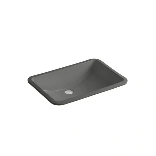 KOHLER Ladena 23 1/4″ Undermount Bathroom Sink in Thunder Grey with Overflow Drain