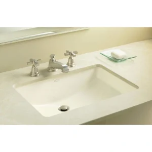 KOHLER Ladena 23 1/4″ Undermount Bathroom Sink in White with Overflow Drain