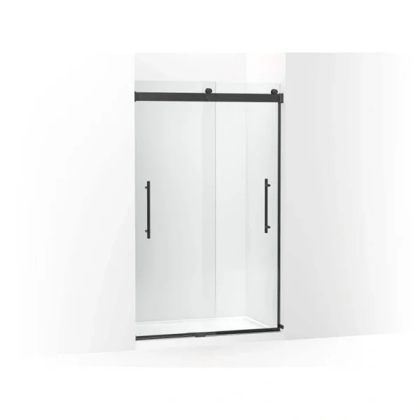 KOHLER Levity Plus 45-48 in. W x 78 in. H with 5/16 in. Thick Sliding Frameless Shower Door Crystal Clear Glass T726938581