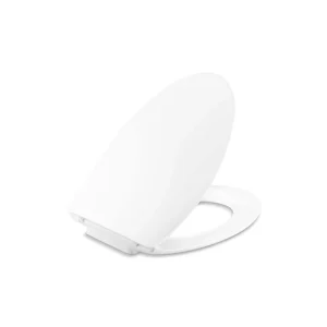 KOHLER Lithe Quiet-Close Elongated Front Toilet Seat in White