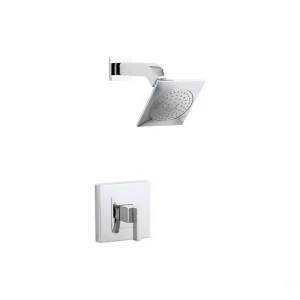 KOHLER Loure 1-Spray 6.3 in. Single Wall Mount Fixed Shower Head in Polished Chrome