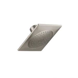 KOHLER Loure 1-Spray Patterns 6. 3125 in. Rain Wall Mount Fixed Shower Head in Vibrant Brushed Nickel