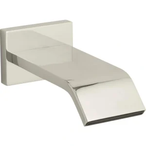 KOHLER Loure Wall-Mount 9-3/4 in. Bath Spout in Vibrant Polished Nickel