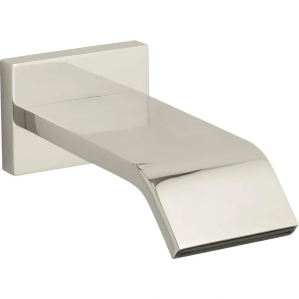 KOHLER Loure Wall-Mount 9-3/4 in. Bath Spout in Vibrant Polished Nickel