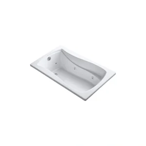 KOHLER Mariposa 60 in. Rectangular Drop-in Whirlpool Bathtub in White