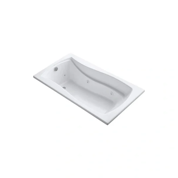 KOHLER Mariposa 66 in. Rectangular Drop-in Whirlpool Bathtub in White