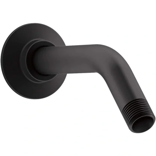 KOHLER MasterShower 7.5 in. Shower Arm and Flange, Matte Black