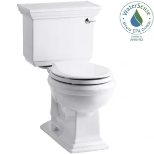 KOHLER Memoirs 12 in. Rough In 2-Piece 1.28 GPF Single Flush Round Toilet in White Seat Not Included T726940947