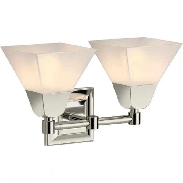 KOHLER Memoirs 2-Light Polished Nickel Sconce