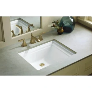 KOHLER Memoirs 20 in. Vitreous China Undermount Bathroom Sink in White with Overflow Drain