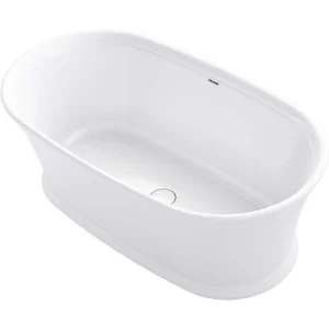 KOHLER Memoirs 60 in. Cast Iron Flatbottom Bathtub in White