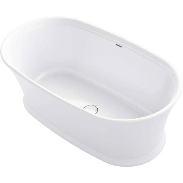 KOHLER Memoirs 60 in. Cast Iron Flatbottom Bathtub in White