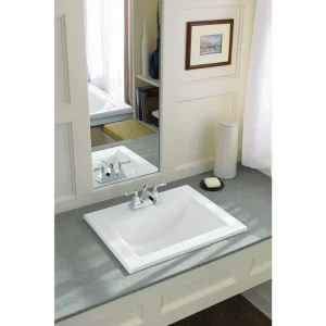 KOHLER Memoirs Stately 22-3/4 in. Drop-In Vitreous China Bathroom Sink in White T726940778