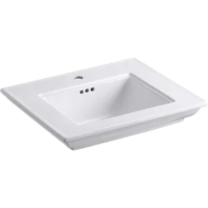 KOHLER Memoirs Stately 8.63 in. Pedestal Sink Basin in White