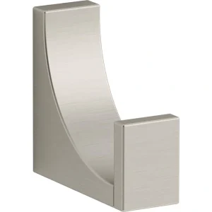 KOHLER Minimal J-Hook Robe Hook in Vibrant Brushed Nickel