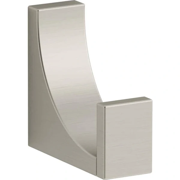 KOHLER Minimal J-Hook Robe Hook in Vibrant Brushed Nickel