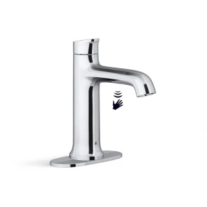 KOHLER Mistos Battery Powered Touchless Single Hole Bathroom Faucet in Polished Chrome