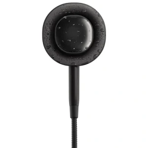 KOHLER Moxie 1-Spray Patterns with 2.5 GPM 6 in. Wall Mount Handheld Shower Head with Speaker in Matte Black