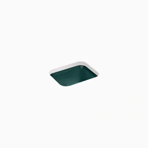 KOHLER Northland Cast Iron 15 in. Undermount Bar Sink in Teal