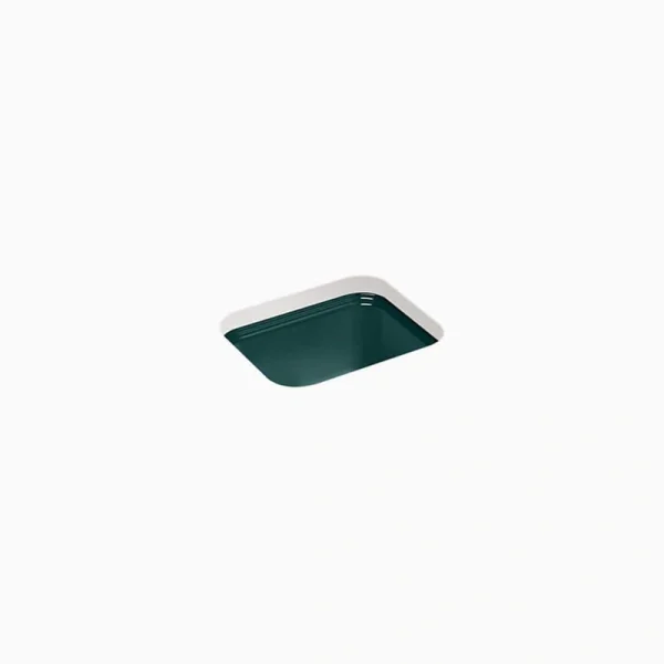 KOHLER Northland Cast Iron 15 in. Undermount Bar Sink in Teal