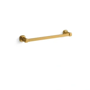 KOHLER Numista 18 in. Towel Bar in Vibrant Brushed Moderne Brass