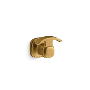 KOHLER Numista Wall Mount Robe Hook in Vibrant Brushed Moderne Brass
