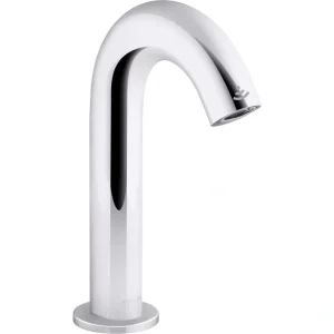 KOHLER Oblo DC-Powered Single Hole Touchless Bathroom Faucet with Kinesis Sensor Technology in Polished Chrome