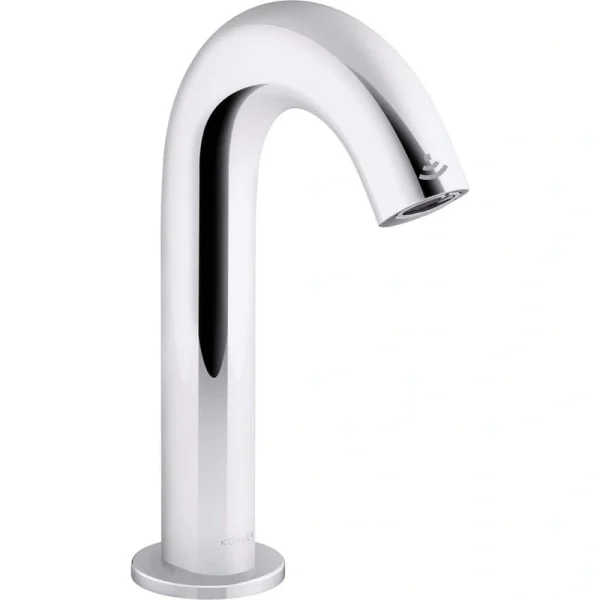 KOHLER Oblo DC-Powered Single Hole Touchless Bathroom Faucet with Kinesis Sensor Technology in Polished Chrome