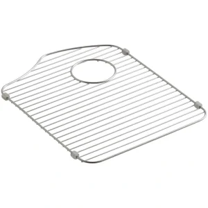 KOHLER Octave 14.38 in. x 18.31 in. Kitchen Sink Basin Rack for Right-Hand Basin in Stainless Steel
