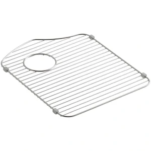KOHLER Octave 14.38 in. x 18.31 in. Kitchen Sink Bowl Rack in Stainless Steel for Left Bowl