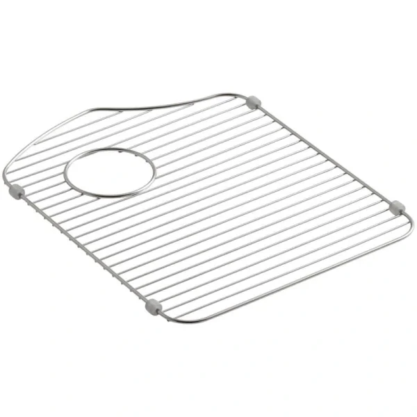 KOHLER Octave 14.38 in. x 18.31 in. Kitchen Sink Bowl Rack in Stainless Steel for Left Bowl