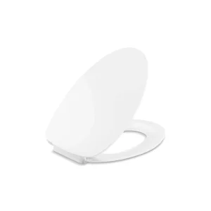 KOHLER Papyrus Quiet-Close Elongated Front Toilet Seat in White
