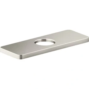 KOHLER Parallel 0.833 x 6.375 in. L x 2.375 in. W Brass Escutcheon in Vibrant Brushed Nickel