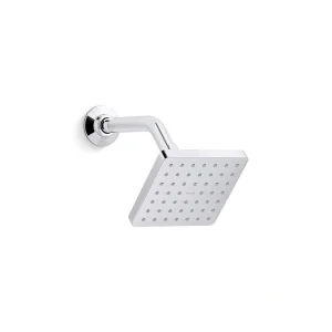 KOHLER Parallel 1-Spray Patterns 5 in. Wall Mount Fixed Shower Head in Polished Chrome