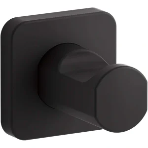 KOHLER Parallel Knob Robe/Towel Hook in Matte Black