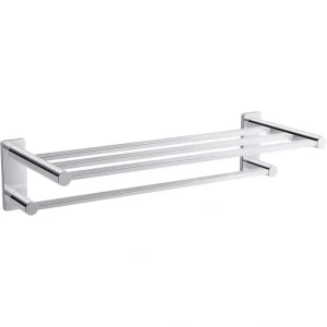 KOHLER Parallel Single Bar Hotelier Towel Rack in Polished Chrome