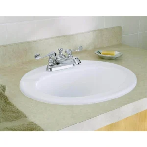 KOHLER Pennington 20-1/4 in. Drop-In Vitreous China Bathroom Sink in White with Overflow Drain T726941649