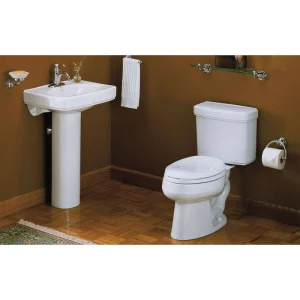 KOHLER Pinoir Wall-Mount Vitreous China Sink Basin in White less Shroud
