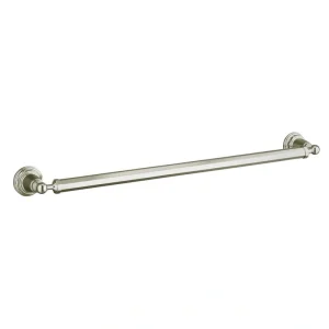 KOHLER Pinstripe 24 in. Towel Bar in Vibrant Polished Nickel