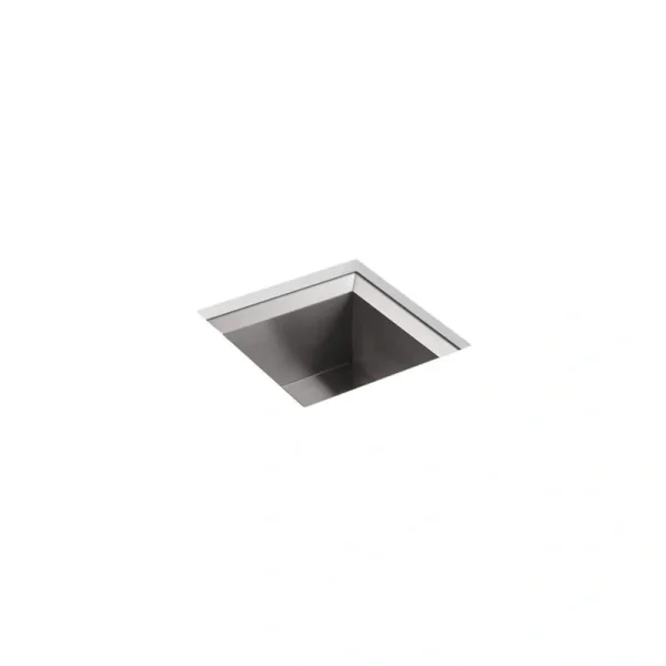 KOHLER Poise Stainless Steel 18 in. Undermount Bar Sink T726938096